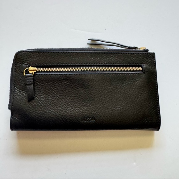 Fossil Fiona Patchwork Women's Leather Multicolor Wallet - Picture 7 of 11